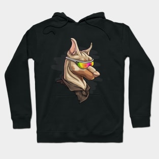 Cool Isabella Doberman with Shades Hoodie